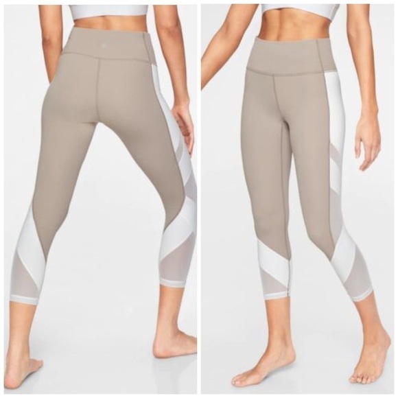 Athleta Exhale Capri Leggings in Quail Size Small - Picture 1 of 11